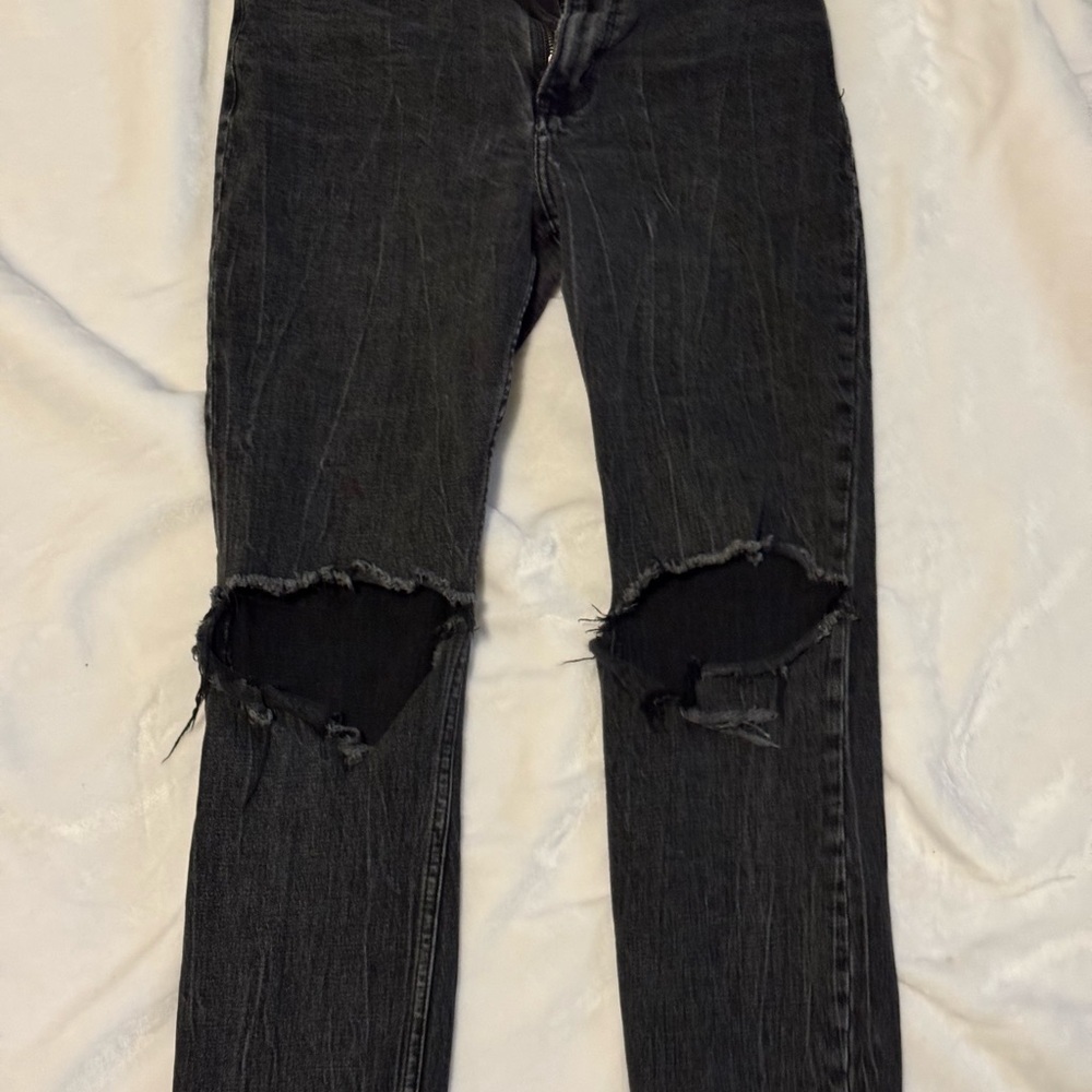 Women’s Abercrombie & Fitch Ultra High Rise Mom Jean - Black